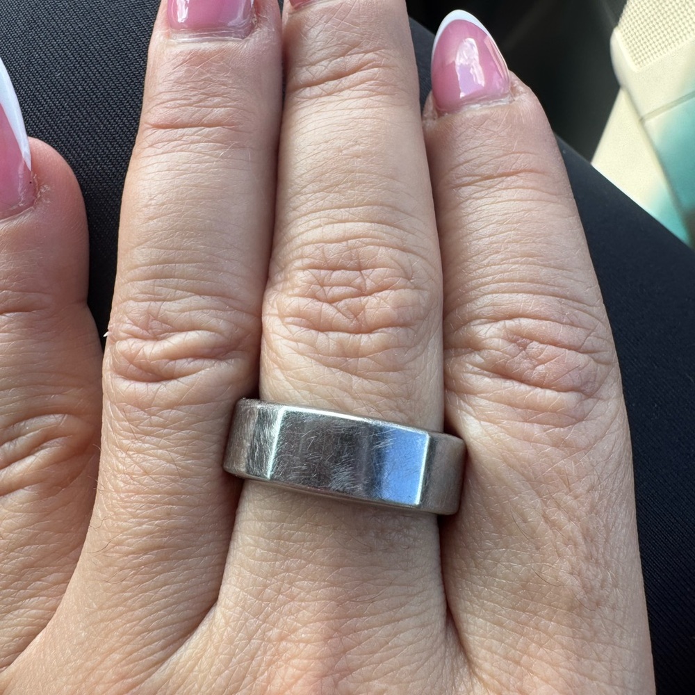 Silver Oura Band Ring